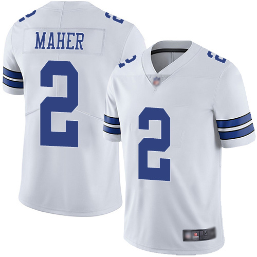 Men Dallas Cowboys Limited White Brett Maher Road #2 Vapor Untouchable NFL Jersey->women nfl jersey->Women Jersey